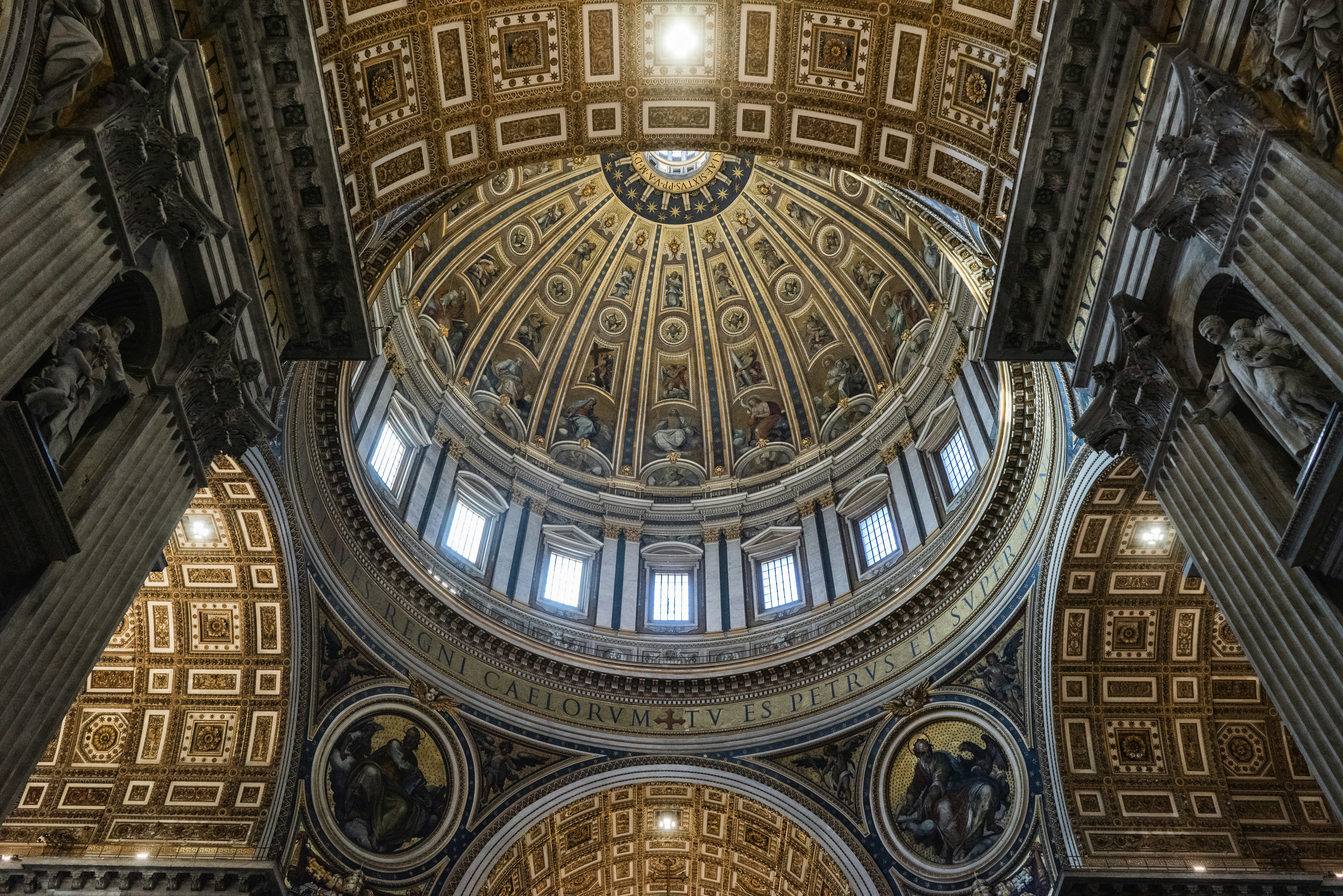 gold and black dome building